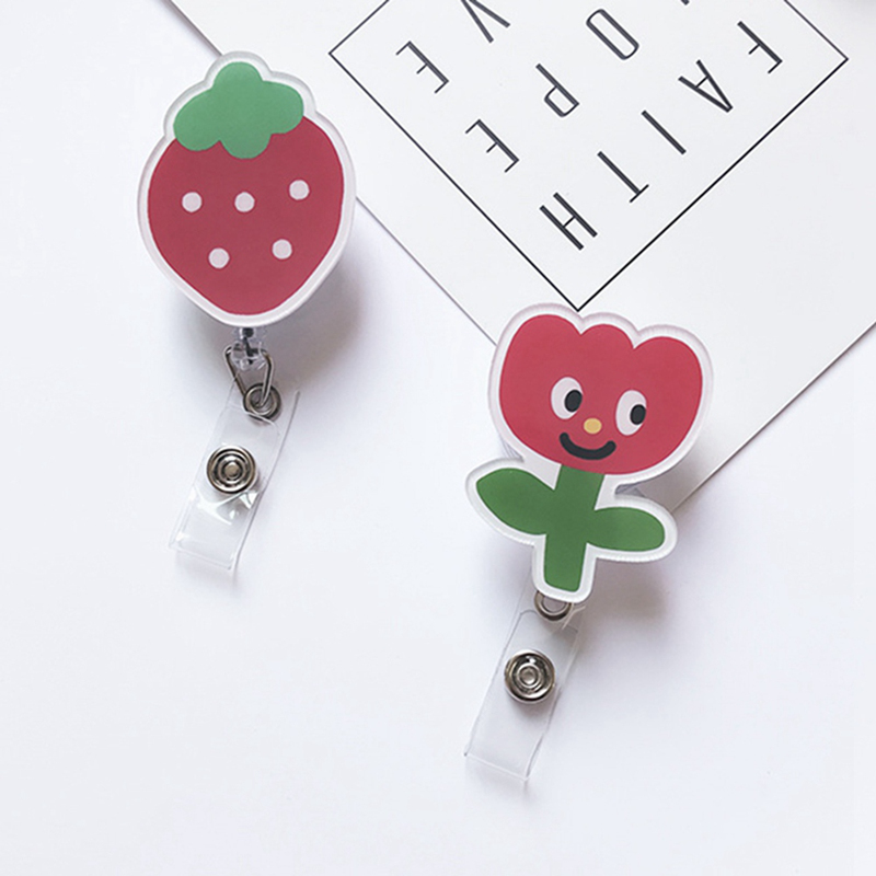 Dây đeo thẻ co giãn kiểu dáng xinh xắn dễ thương