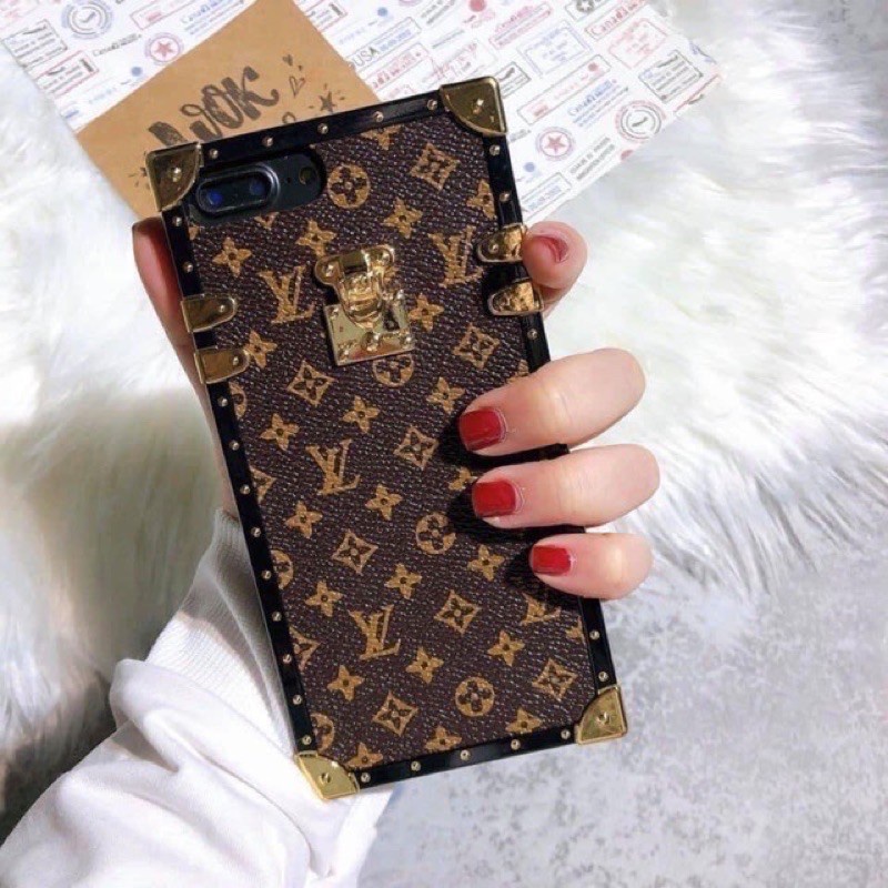 Ốp Vuông LV chữ nhỏ - chữ to dùng cho iphone 6g/6Plus/6sPlus/7/8/7Plus/8Plus/X/Xs/Xsmax/11/11Promax/12Promax
