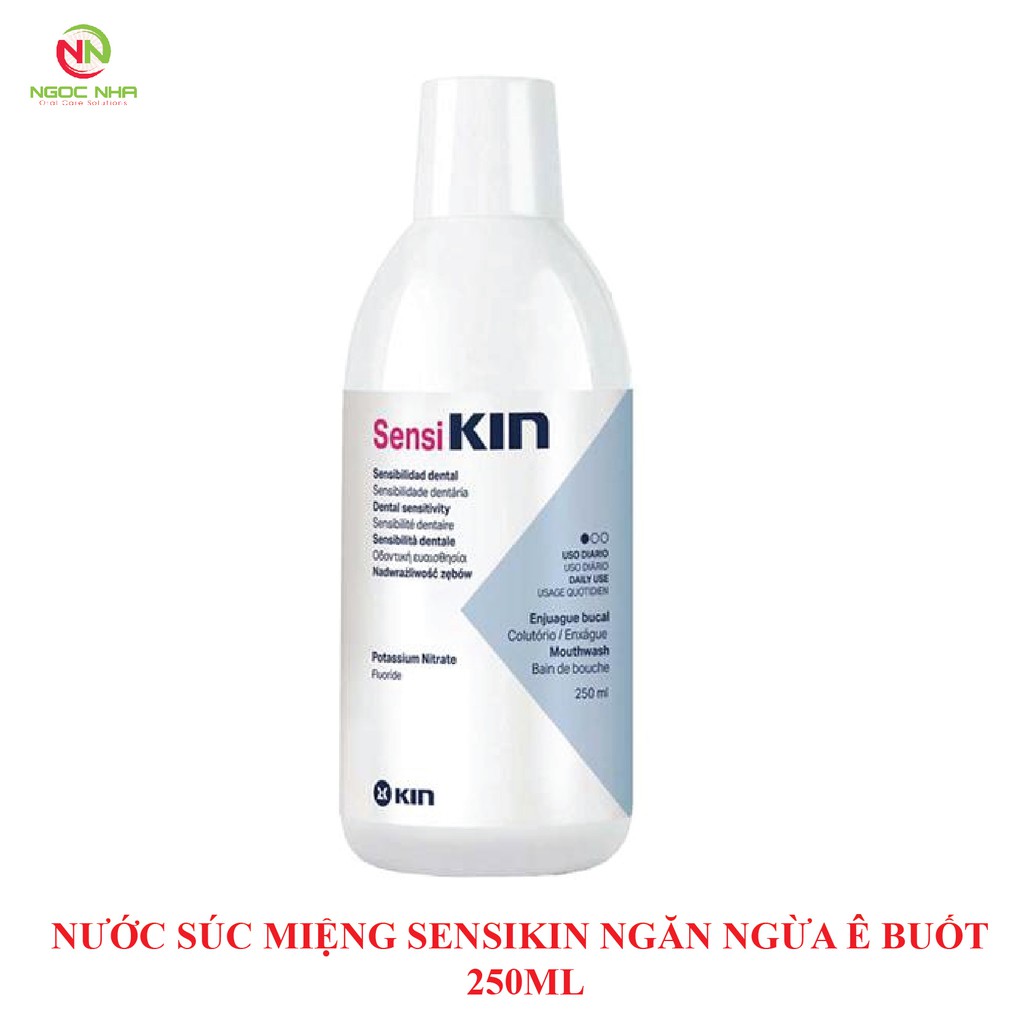 Combo kem đánh răng và nước súc miệng Sensikin cho răng nhạy cảm