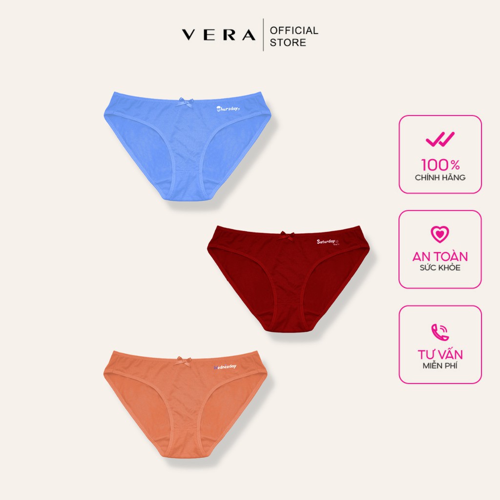 Quần lót nữ than tre kháng khuẩn thoáng khí Vera 0149