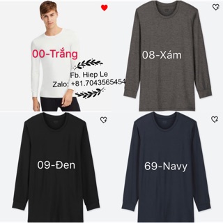 Áo giữ nhiệt Nam uniqlo cổ tròn