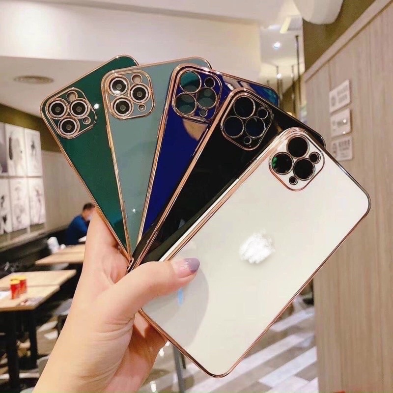 Ốp dẻo viển màu cạnh vuông iphone X/XS/XS MAX/11/11 PRO MAX/12/12 pro/12 pro max