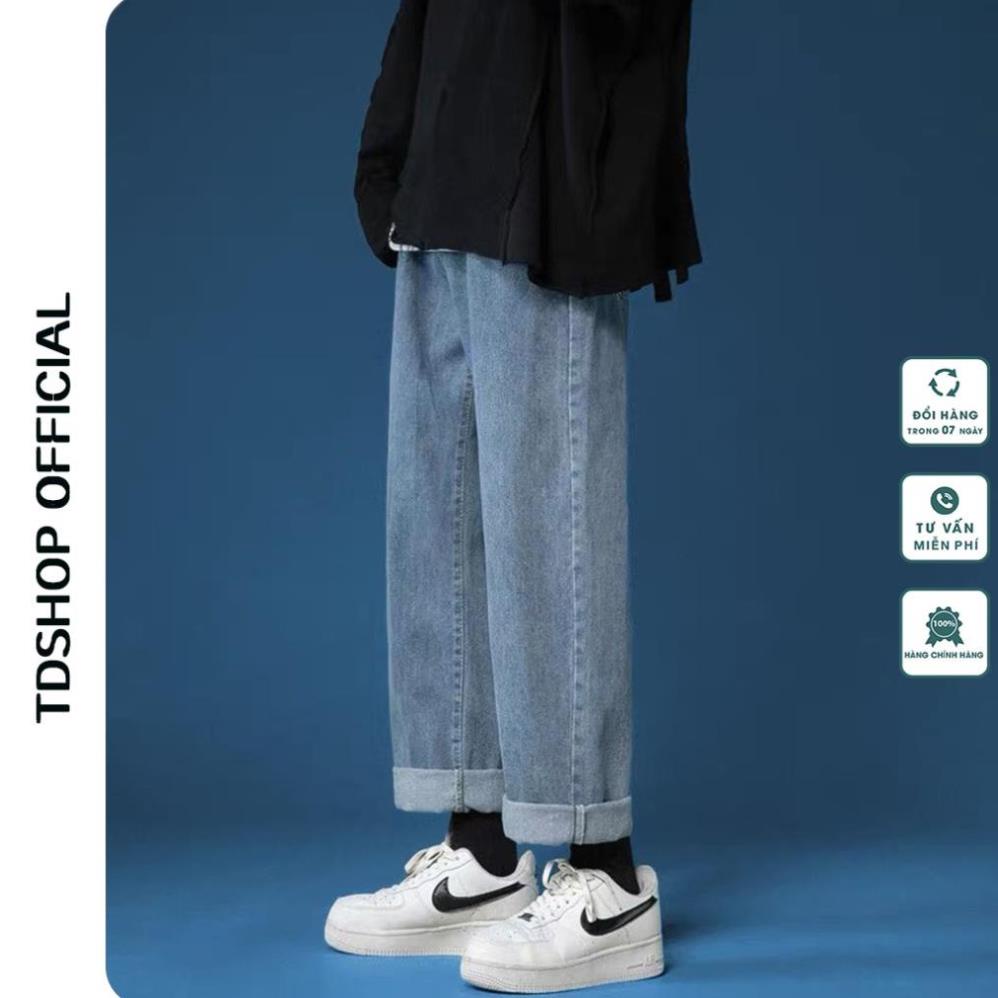 Quần Bò Nam, Quần Jeans Ống Đứng Basic Skinny Baggy Nam Ống Suông Rộng | QN-03 Xịn * Đẹp