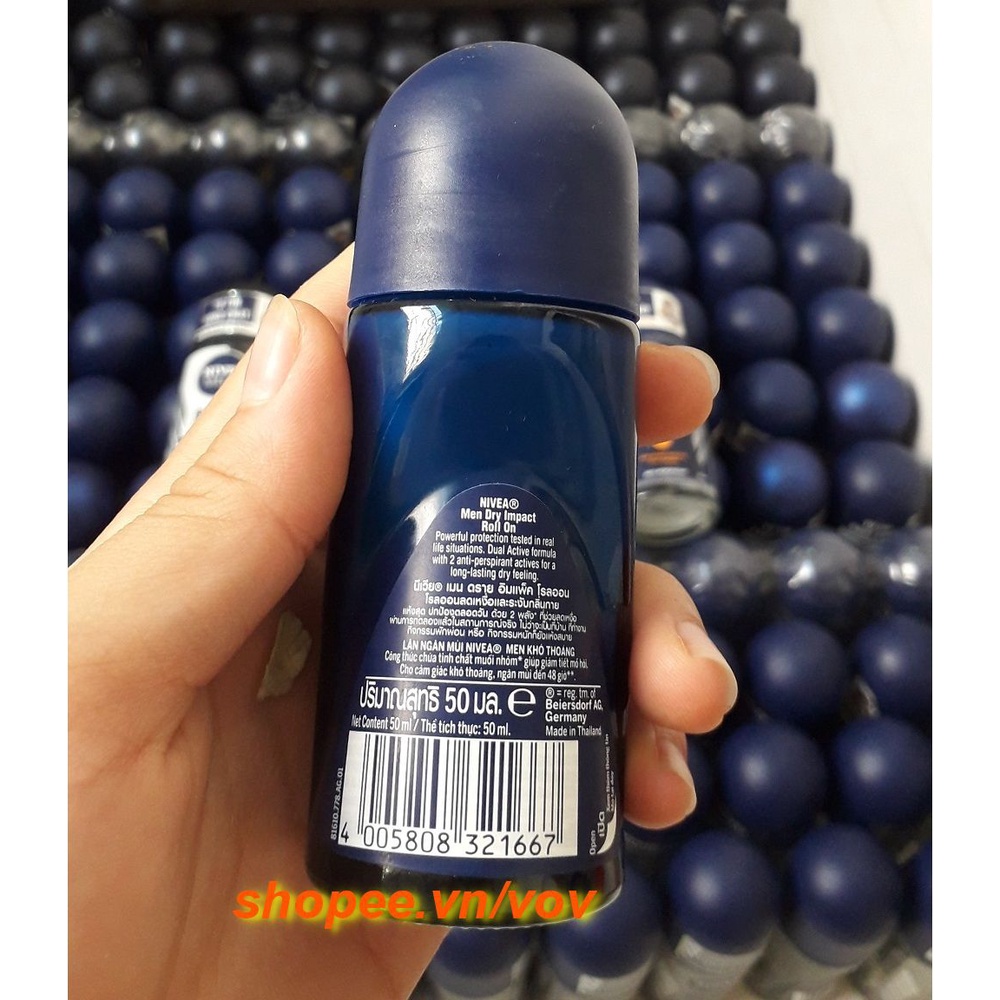 Lăn Khử Mùi Nivea Nam 50ml Khô Thoáng 100% chính hãng.