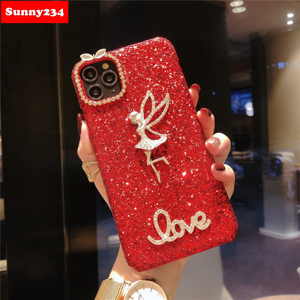 Ốp Lưng Lấp Lánh Xinh Xắn Cho Samsung S20 Fe Note 20 Ultra M31 A31 A11 M11 A01 A51 A71 S20 Plus A50 A30S A50S A20 A30 S10 Lite 2020 M20 M10 A6 A8 Plus