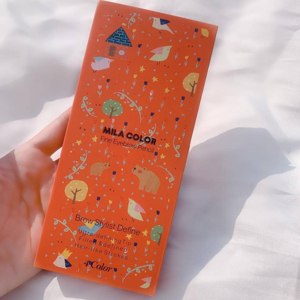Hộp 4 Chì Kẻ Mày Đầu Mảnh Dễ Kẻ MILA COLOR Thái Lan | BigBuy360 - bigbuy360.vn