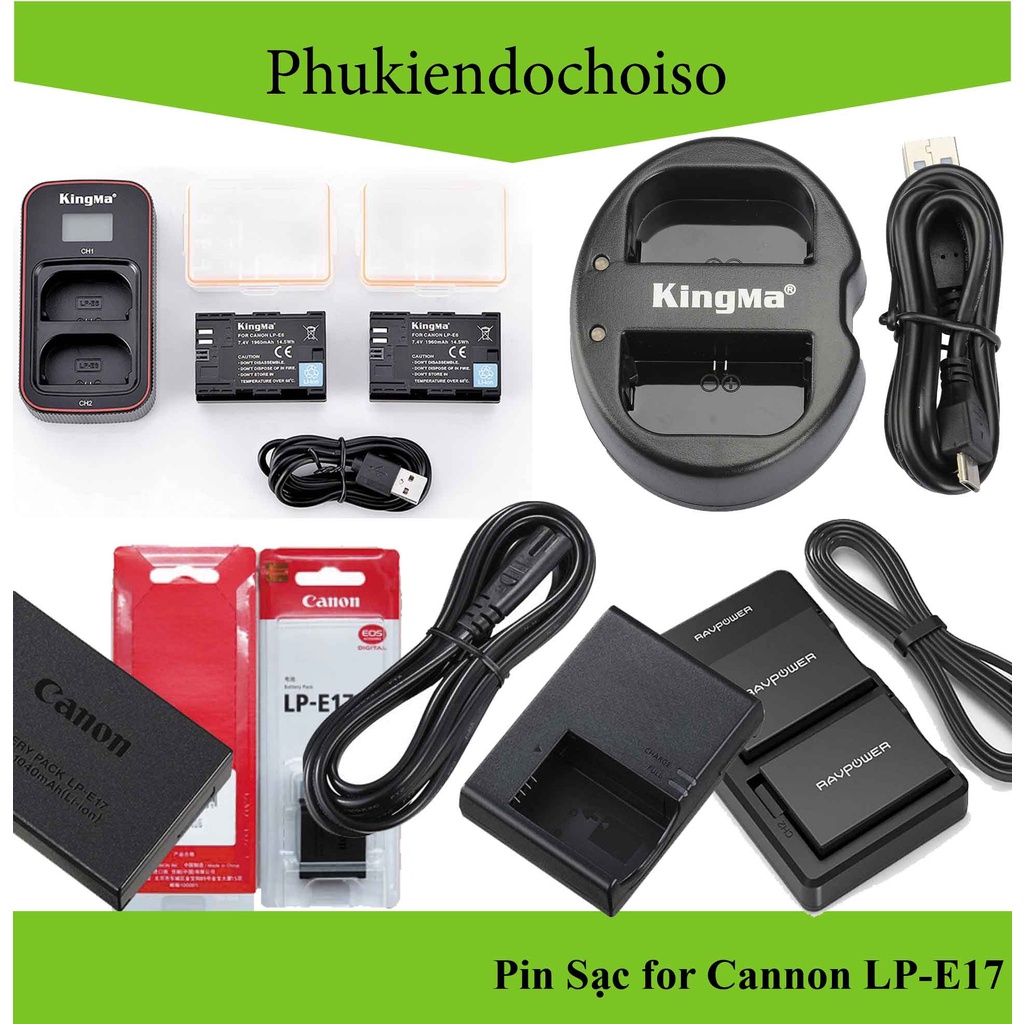 Pin sạc for Canon LP-E17 (lựa chọn)