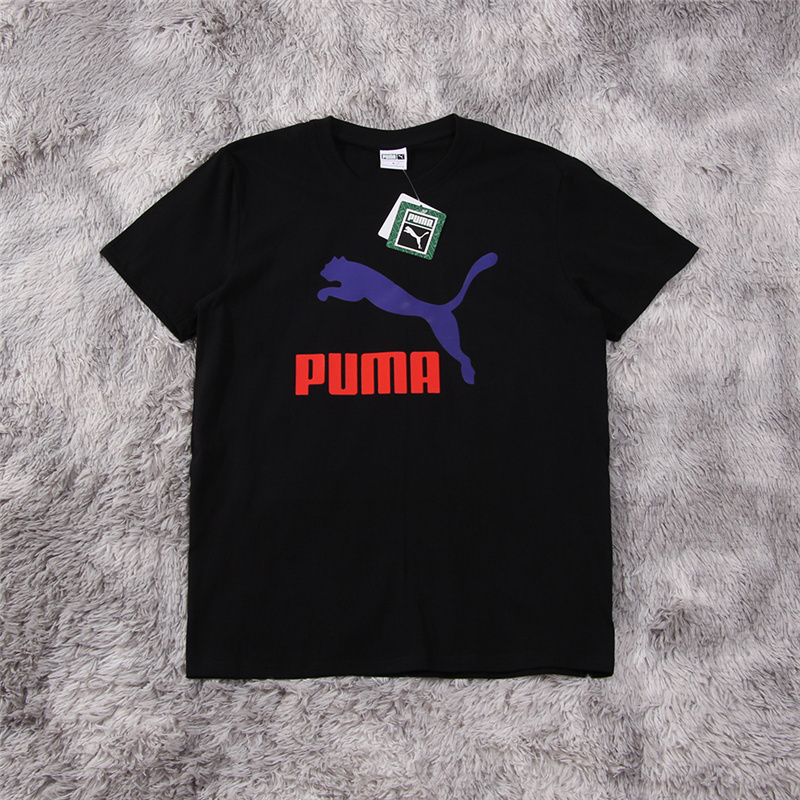 Áo Thun Thể Thao Cotton Tay Ngắn In Hình Puma Thời Trang Dành Cho Cặp Đôi