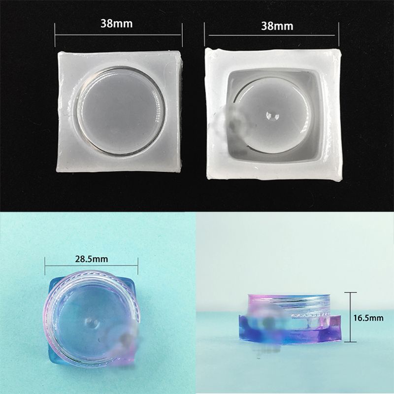 Khuôn Làm Hộp Đựng Trang Sức Hình Tròn Tiện Dụng Giá Đỡ