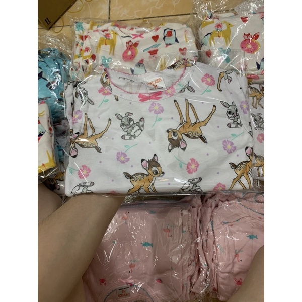 Bộ dài tay cotton borip bé trai/ gái hàng loại 1 (Sz 10-23kg)