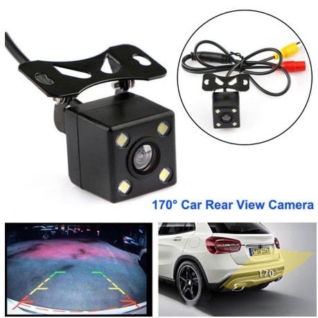 Camera Lùi Dành Cho Xe Oto 4 mắt LED vuông