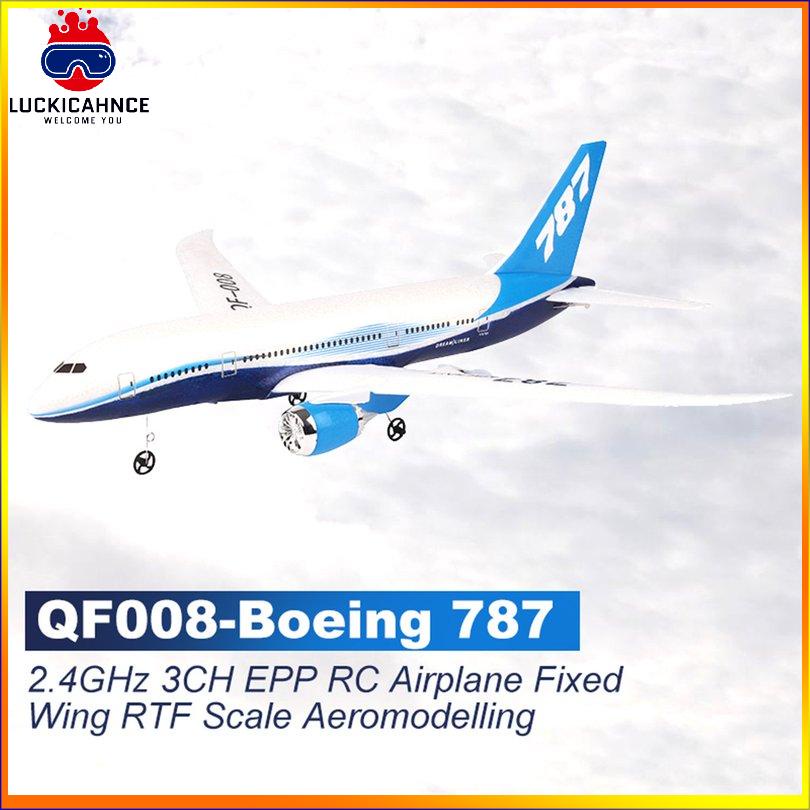 Mô hình máy bay trực thăng QF008-Boeing 787 2.4GHz 3CH EPP RC RTF có cánh quạt RTF