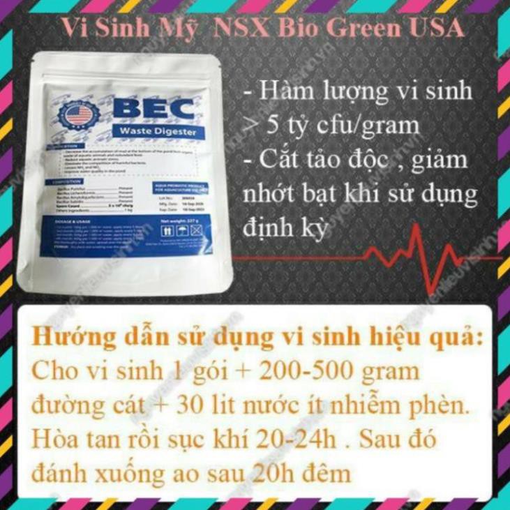 ComBo 2 Gói BZT-BEC⚡ Bộ đôi Vi Sinh Cắt Tảo, Giảm Nhớt Bạt, Xử Lý Đáy, Bùn ao Tôm