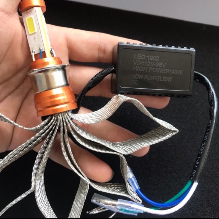 Đèn pha led CYT  siêu sáng, Đèn led đuôi công tản nhiệt gắn cho xe ga xe số  - DLCYT