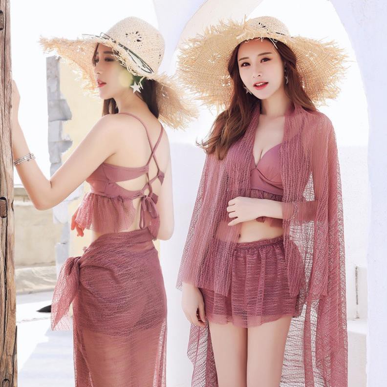 T) Đồ Bơi Nữ Bikini Đi Biển 3 Mảnh Phong Cách Hàn Quốc siêu đẹp | BigBuy360 - bigbuy360.vn