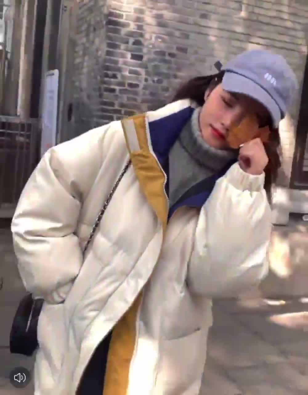 Áo khoác phao cổ cao siêu ấm, Áo phao béo phong cách hàn quốc phối màu ( CÓ SẴN) | BigBuy360 - bigbuy360.vn