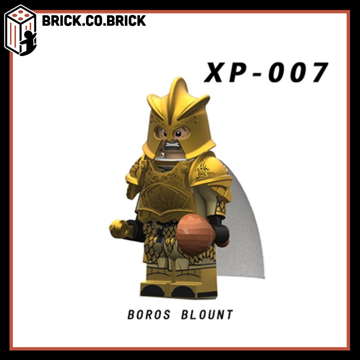 Minifigures Hiệp sỹ giáp vàng Game of Throne Đồ chơi lắp ráp trung cổ Trò Chơi Vương Quyền KT1001