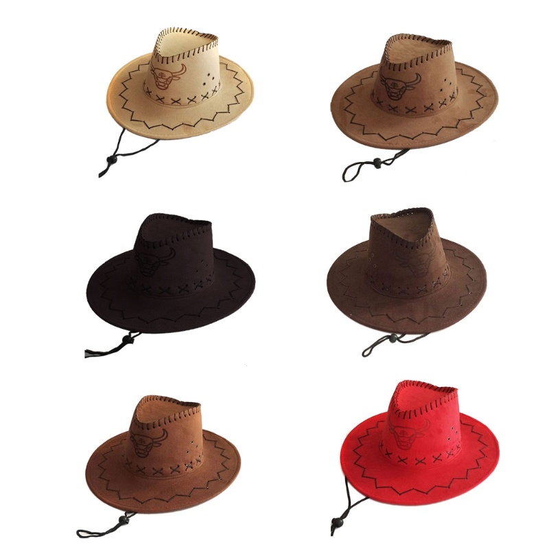 Mũ Cao Bồi Vải Nỉ Tây Với Ox Cho Tiệc Hóa Trang