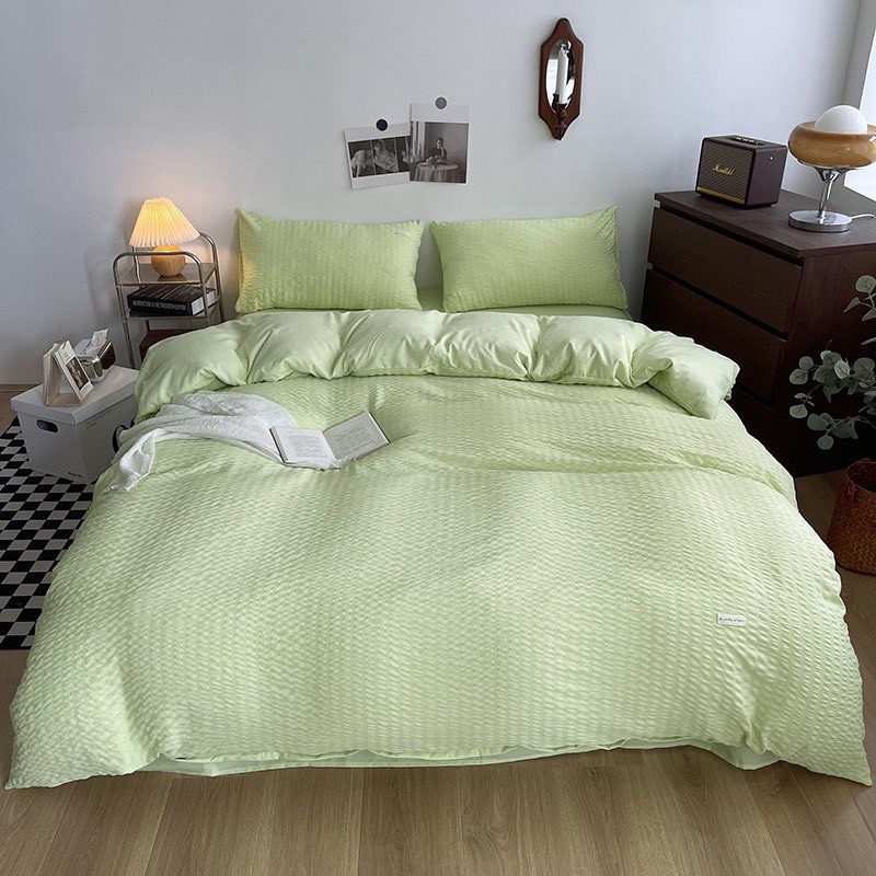 Bộ chăn ga gối Cotton TC phối màu MÂY BEDDING đủ kích thước nệm