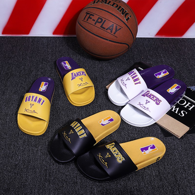 NBA Superstar slipper Dép lê nam quai ngang phong cách sport thời trang Size40-47 Men's indoor sandals