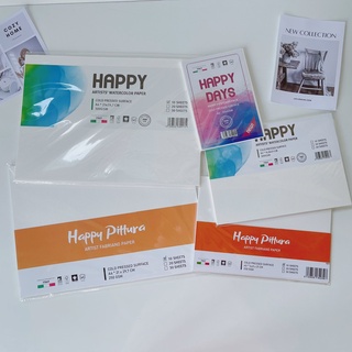 Giấy Vẽ Màu Nước HAPPY Hạng Họa Sĩ 300gsm A5,A4 - B95