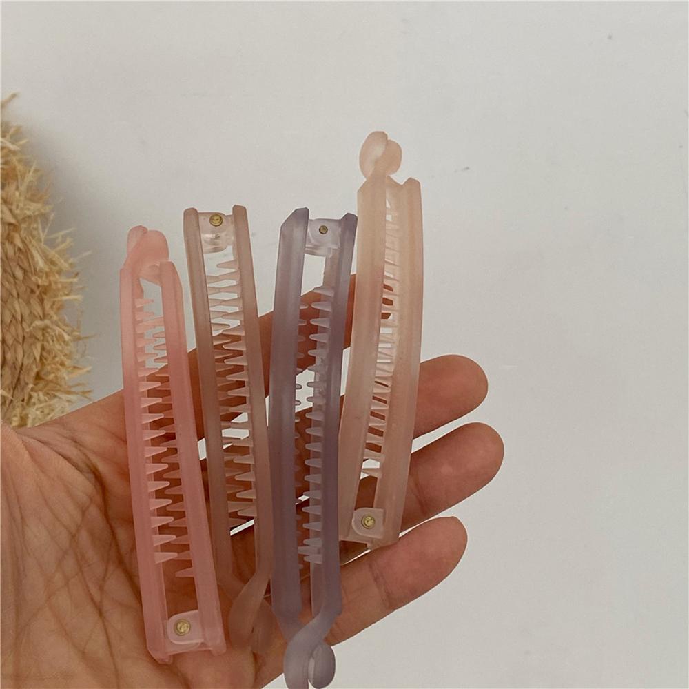 Kẹp Tóc Càng Cua Dạng Đứng Bằng Acrylic Nhiều Màu Sắc Thanh Lịch Thời Trang Cho Nữ