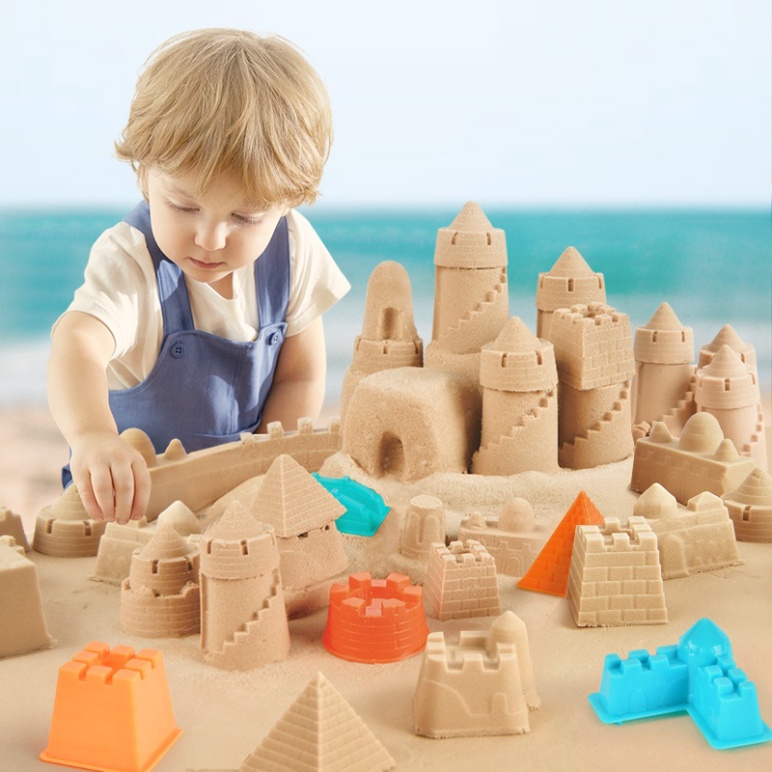 Bộ Đồ Chơi Cát Động Lực Cho Bé Kèm Khuôn Và Phao Chơi Chính Hãng Mideer Magic Sand Play Set Kinetic Sand - Clever Kids