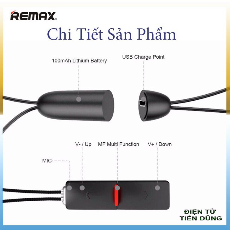 Tai nghe Remax s8 bluetooth 4.2 dáng thể thao ♥️♥️