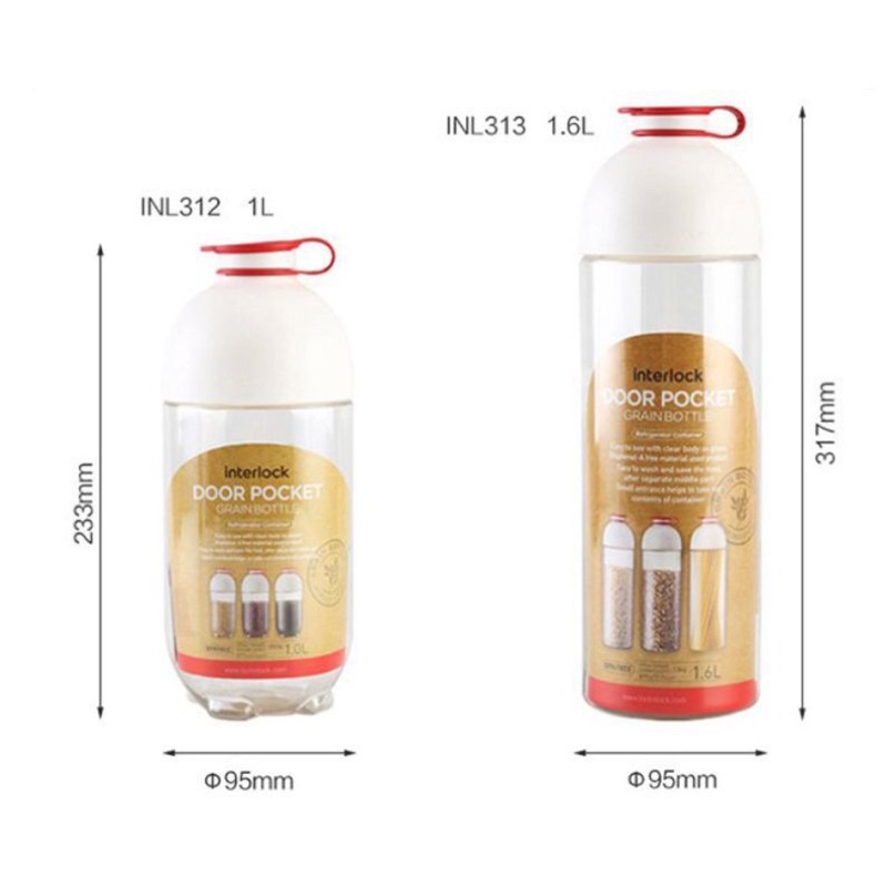 Hộp đựng thực phẩm Lock&amp;Lock Grain Bottle INL312 INL313 chuyên dụng bảo quản mì ý spaghetti, các loại hạt, đậu