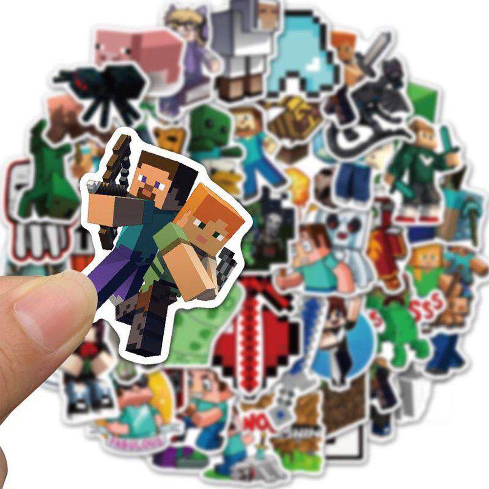 MYRONGVN Set 50 Sticker Hoạt Hình Chống Thấm Nước Dán Trang Trí Thủ Công