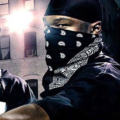 Khăn vuông cài đầu phong cách hiphop 55x55cm