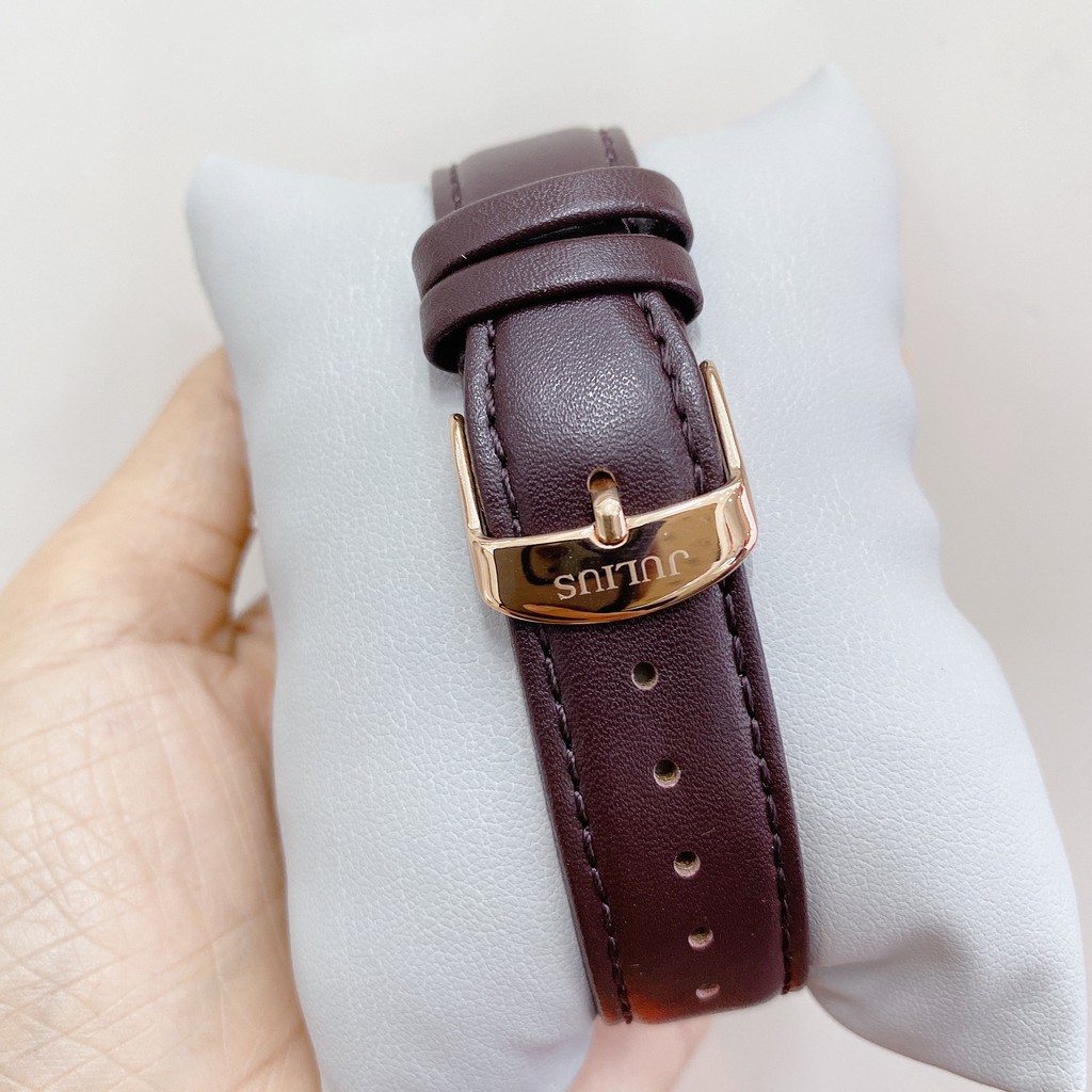 Đồng hồ nam Julius JAH-130 dây da và thép| Julius Official