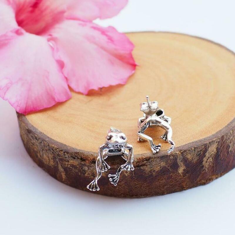 Khuyên Tai Hình Ếch Con Dễ Thương Phong Cách Gothic Hàn Quốc Thời Trang Cho Nữ Y1D2
