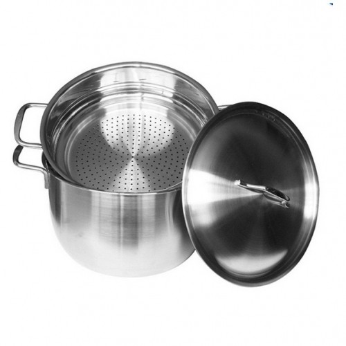 Bộ nồi xửng hấp Fivestar inox 430 đáy dày 3 lớp nắp inox  - đường kính 30cm - ST30-3D