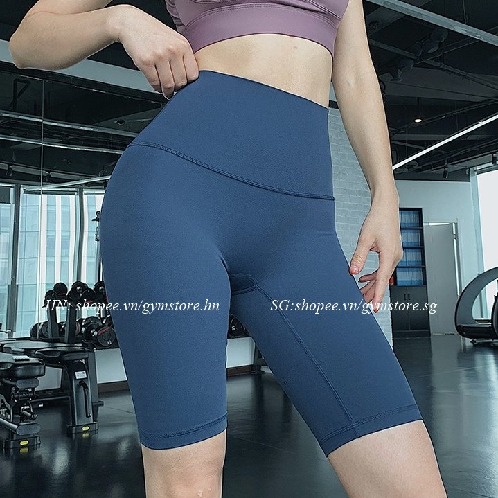 Quần biker short legging đùi tập gym nữ H926 ❤️𝐒𝐈𝐄̂𝐔 𝐗𝐈̣𝐍❤️ thun poly mịn co giãn cạp cao gen bụng 𝑮𝒀𝑴𝑺𝑻𝑶𝑹𝑬