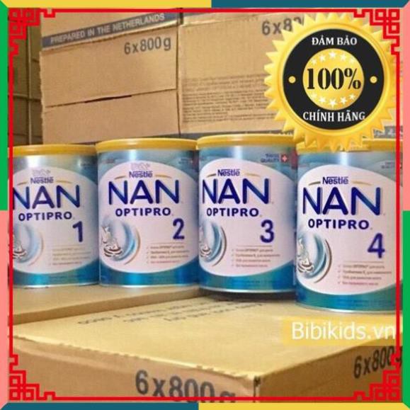 ( Vubaotram763 ) [Đóng thùng carton + chèn xốp] Sữa Nan Nga đủ số 1,2,3,4 800g ( CC2016 )