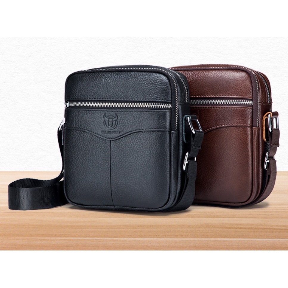 Túi đeo chéo nam 100% da bò thật cao cấp phong cách mới