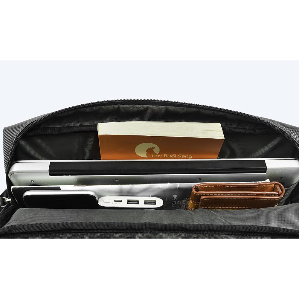 Túi Messenger2 Oxford HAVIAS xanh/xám