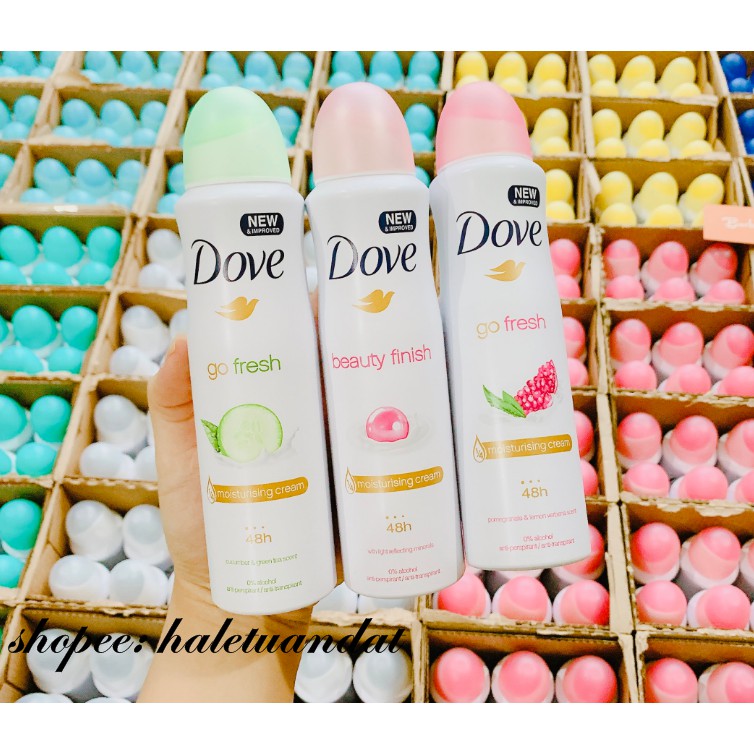 Xịt khử mùi Dove Go Fresh 150ml- hàng mỹ