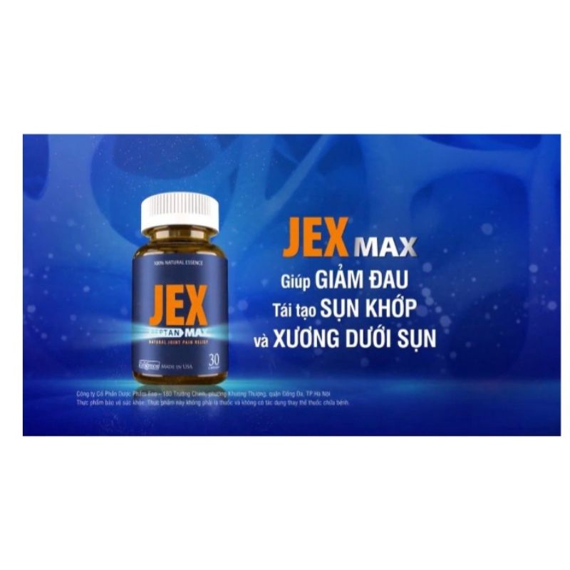 Viên uống JEX MAX hỗ trợ điều trị viêm khớp