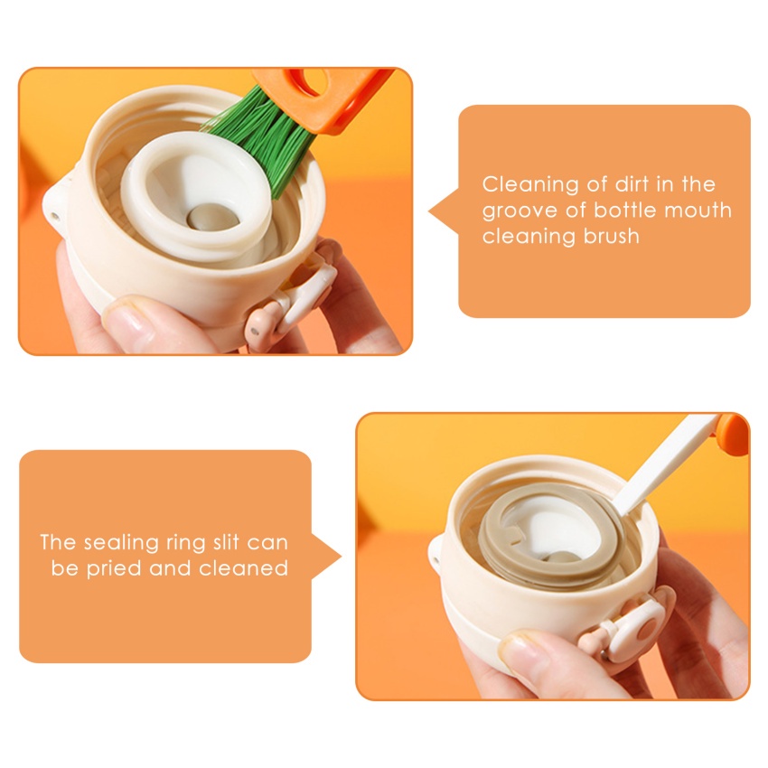 Cọ Vệ Sinh Bình Sữa / Cốc Nước 3 Trong 1 Đa Năng Tiện Dụng