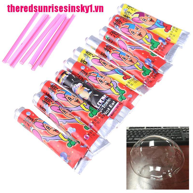 Bộ 10 keo thổi bong bóng vui nhộn cho bé
