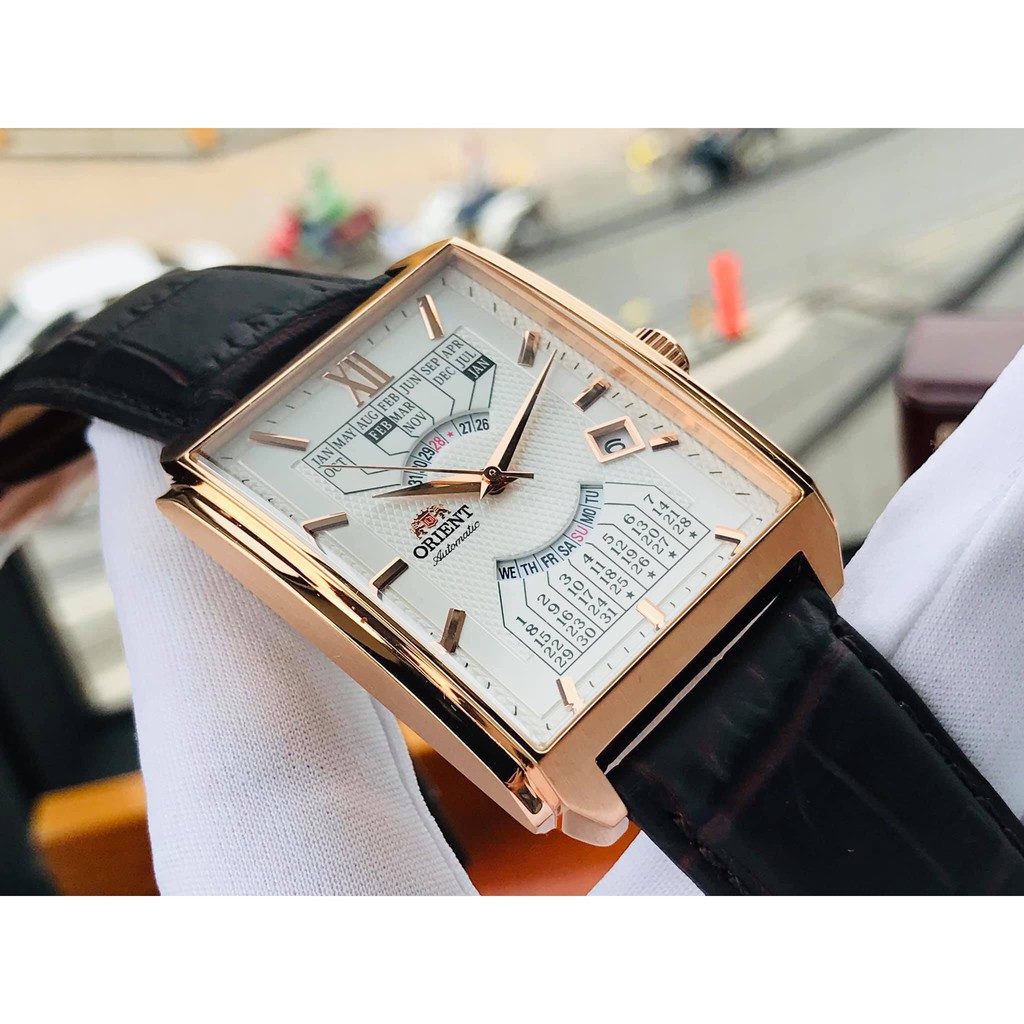 Đồng hồ nam ORIENT LỊCH VẠN NIÊN FEUAG001WH hàng cực độc