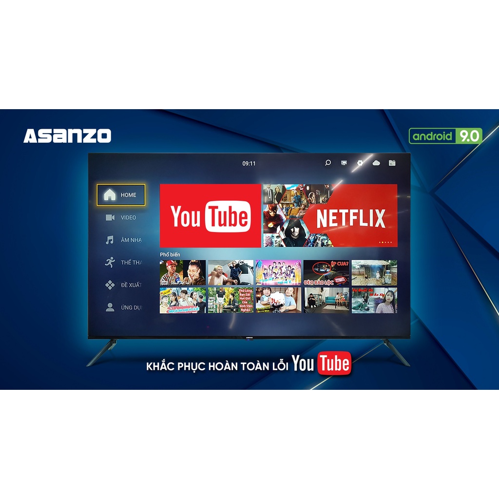 Smart Tivi Asanzo iSlim 4K 65 Inch Model 65UV10 (Miễn phí giao tại HCM-ngoài tỉnh liên hệ shop) | BigBuy360 - bigbuy360.vn