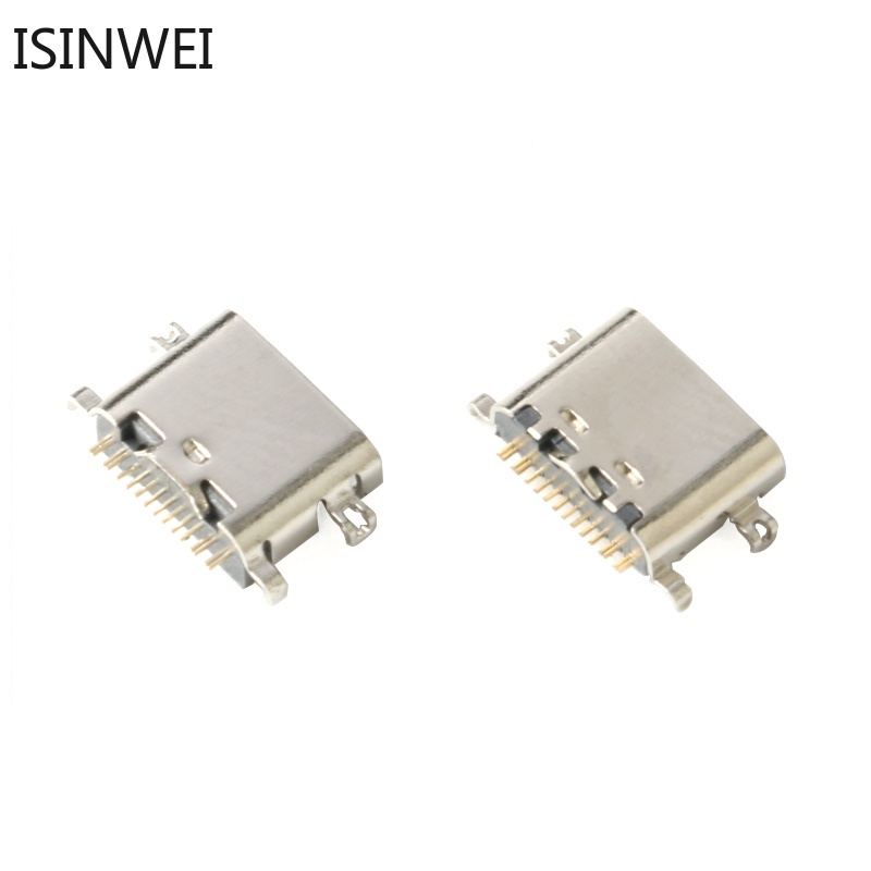 Set 100 Đầu Nối USB-3.1 USB Type C 16P 1.6mm 0.8mm DIY Tiện Dụng