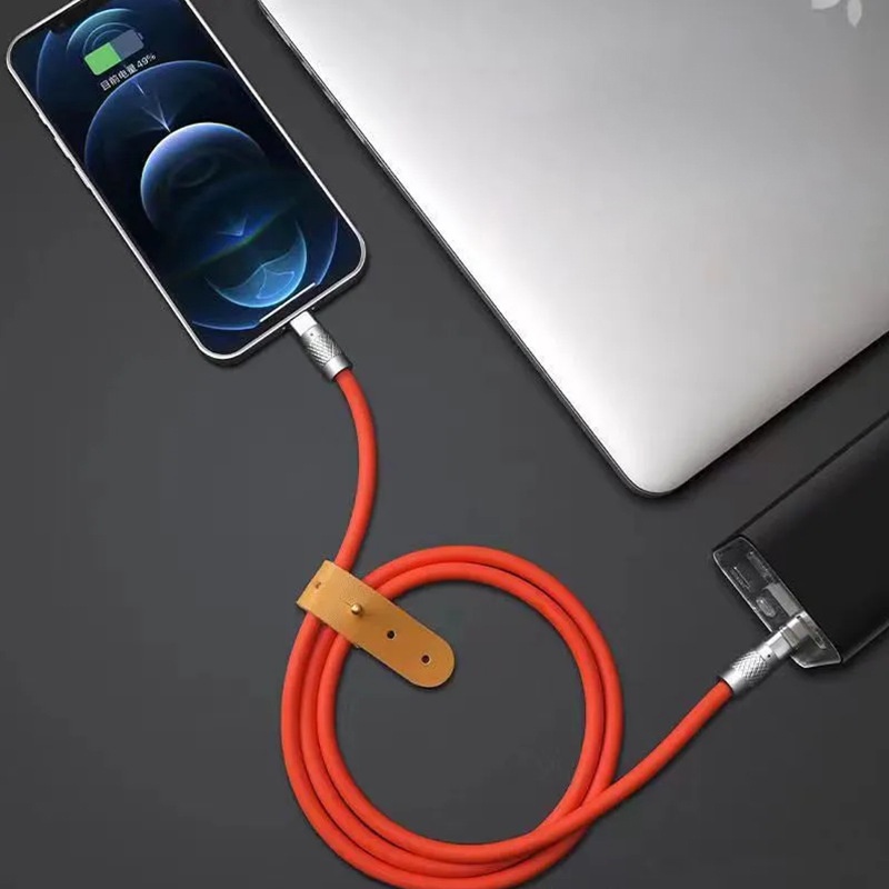 Cáp Sạc Nhanh 120w 6a Có Đèn Báo Hiệu Cho Android Type c