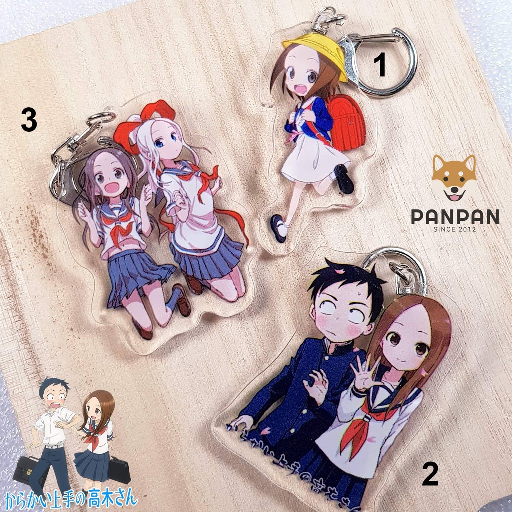 Móc khóa mica Anime Karakai Jouzu no Takagi-san (6cm)