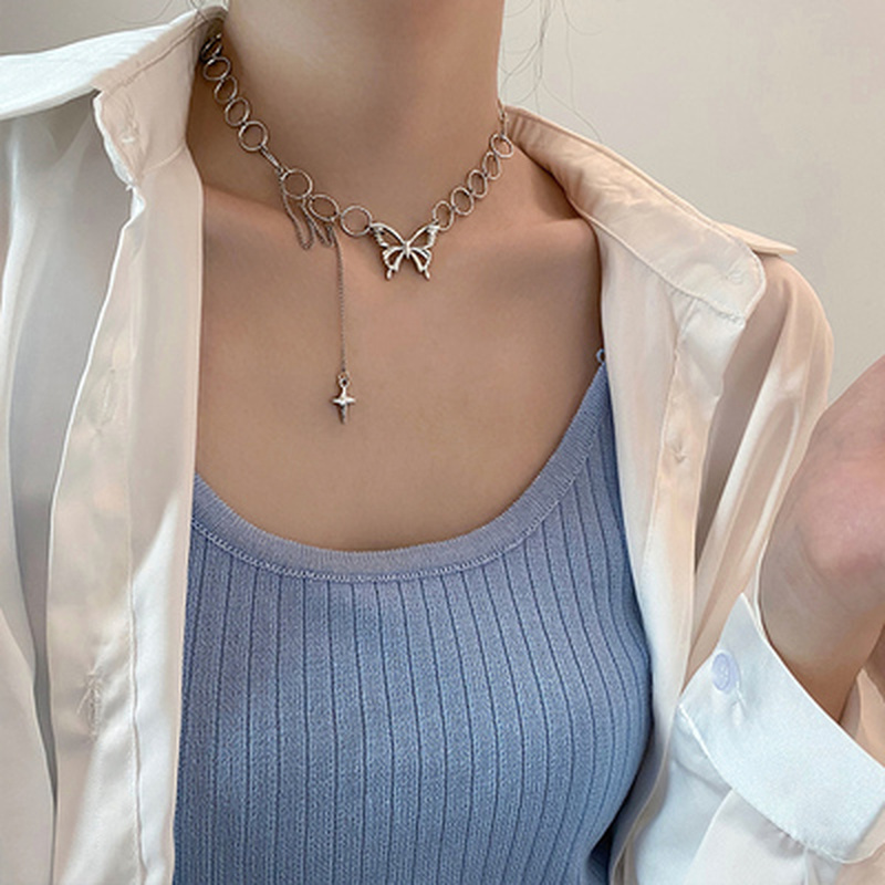 Vòng Cổ Choker Hình Bướm Xinh Xắn Dành Cho Nữ
