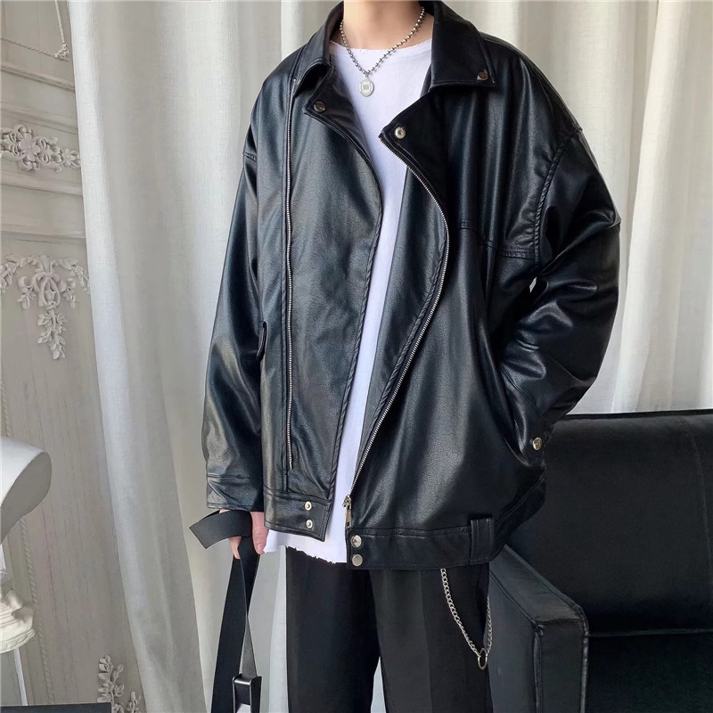 Áo Khoác Da Thời Trang Xuân Thu Cá Tính Cho Nam
