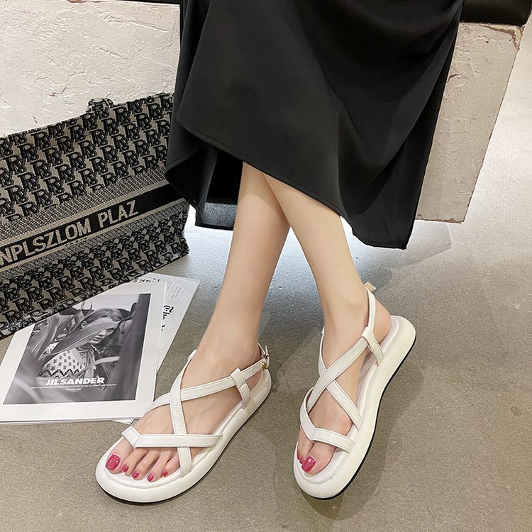 Giày Sandal quai hậu nữ Xỏ Ngón Dây Mảnh Đan Chéo Đế Cao Su Cao Cấp Hàn Quốc SANDAL79